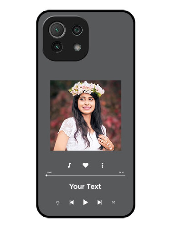 Custom Xiaomi Mi 11 Lite Custom Glass Mobile Case - Play The Music Design