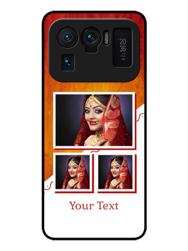 Custom Mi 11 Ultra 5G Custom Glass Phone Case - Wedding Memories Design