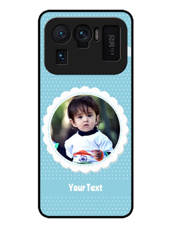 Custom Mi 11 Ultra 5G Personalised Glass Phone Case - Violet Pattern Design
