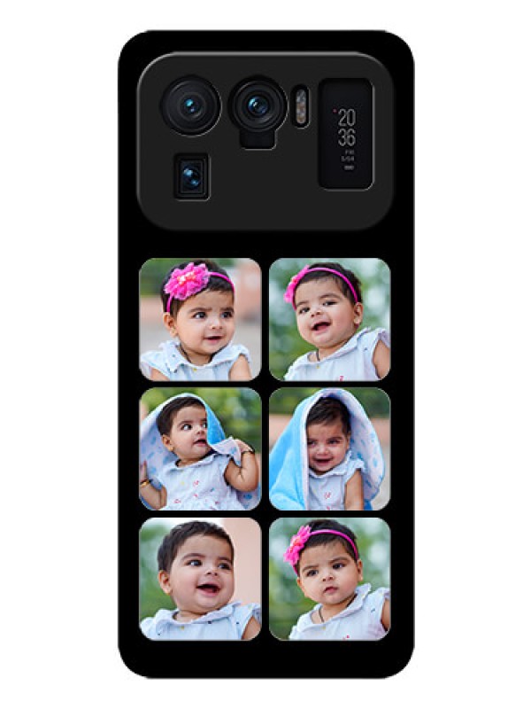 Custom Mi 11 Ultra 5G Photo Printing on Glass Case - Multiple Pictures Design