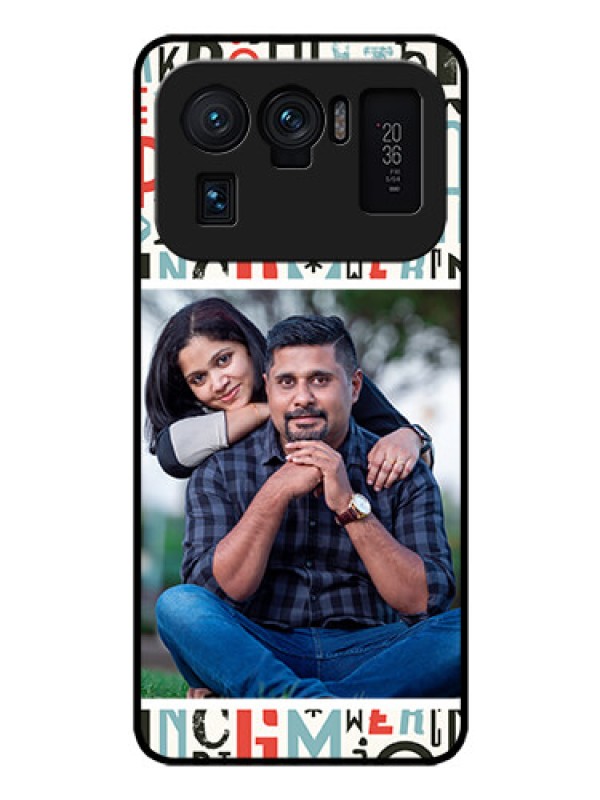 Custom Mi 11 Ultra 5G Personalized Glass Phone Case - Alphabet Design