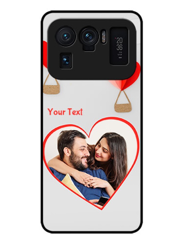 Custom Mi 11 Ultra 5G Custom Glass Mobile Case - Parachute Love Design