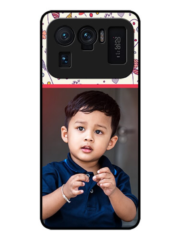 Custom Mi 11 Ultra 5G Custom Glass Mobile Case - Premium Floral Design