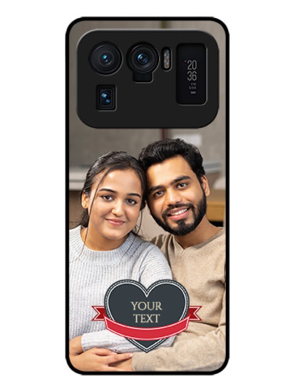 Custom Mi 11 Ultra 5G Custom Glass Phone Case - Just Married Couple Design