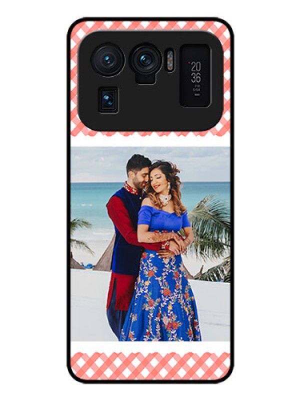 Custom Mi 11 Ultra 5G Personalized Glass Phone Case - Pink Pattern Design