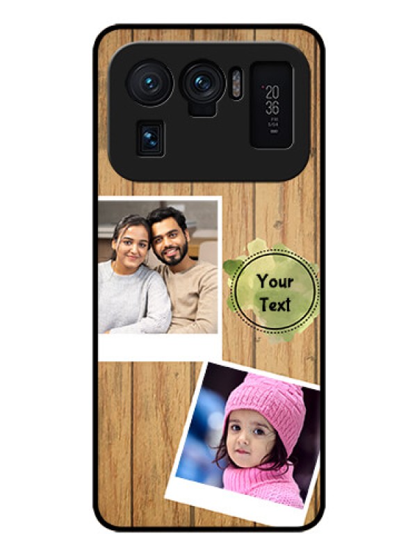 Custom Mi 11 Ultra 5G Custom Glass Phone Case - Wooden Texture Design