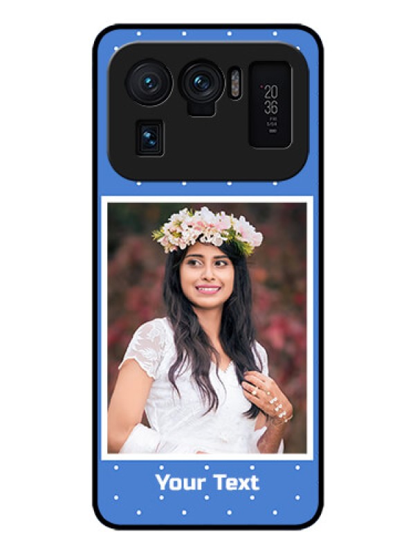 Custom Mi 11 Ultra 5G Photo Printing on Glass Case - Polka dots design