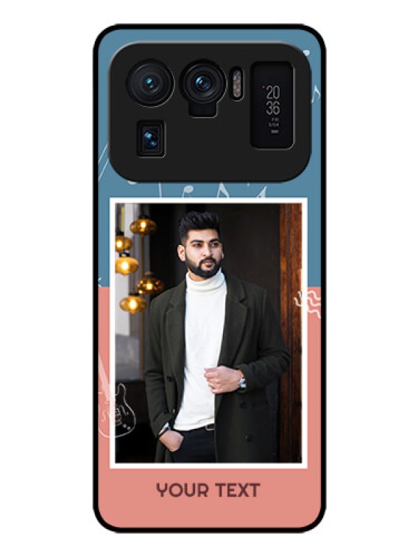 Custom Mi 11 Ultra 5G Photo Printing on Glass Case - with Color Musical Note Design