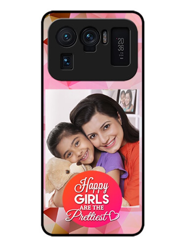 Custom Mi 11 Ultra 5G Photo Printing on Glass Case - Abstract Triangle Design