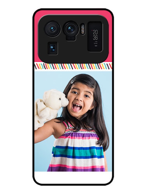 Custom Mi 11 Ultra 5G Personalized Glass Phone Case - Line art design