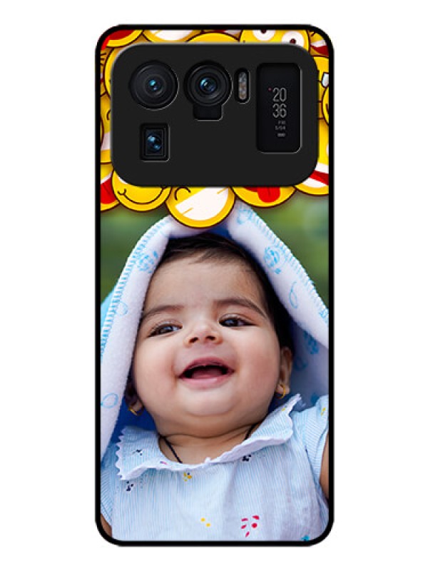 Custom Mi 11 Ultra 5G Custom Glass Mobile Case - with Smiley Emoji Design