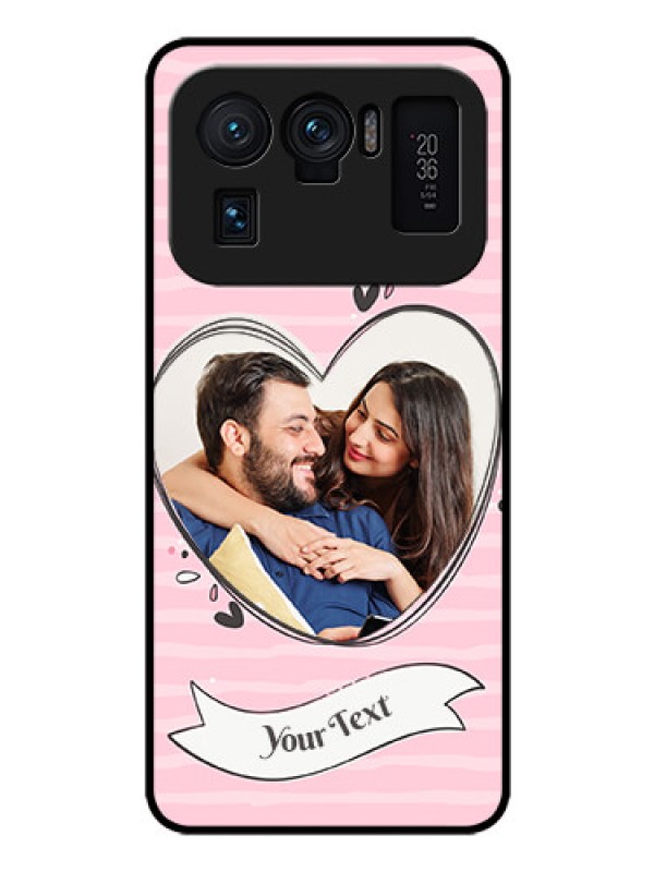 Custom Mi 11 Ultra 5G Custom Glass Phone Case - Vintage Heart Design