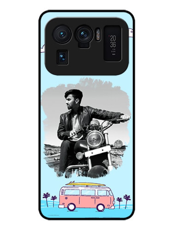 Custom Mi 11 Ultra 5G Photo Printing on Glass Case - Travel & Adventure Design