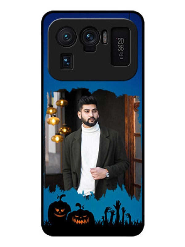 Custom Mi 11 Ultra 5G Photo Printing on Glass Case - with pro Halloween design 