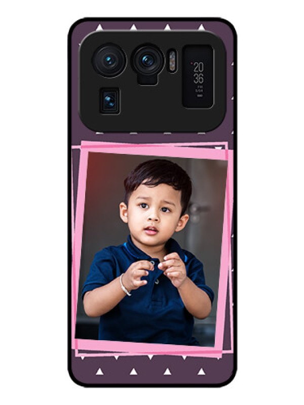 Custom Mi 11 Ultra 5G Custom Glass Mobile Case - Triangle Pattern Dotted Design