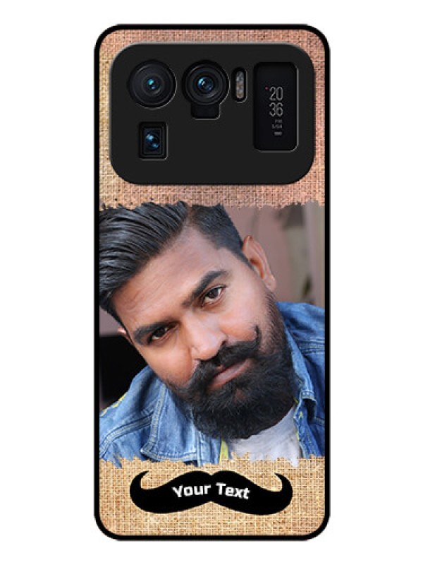 Custom Mi 11 Ultra 5G Personalized Glass Phone Case - with Texture Design