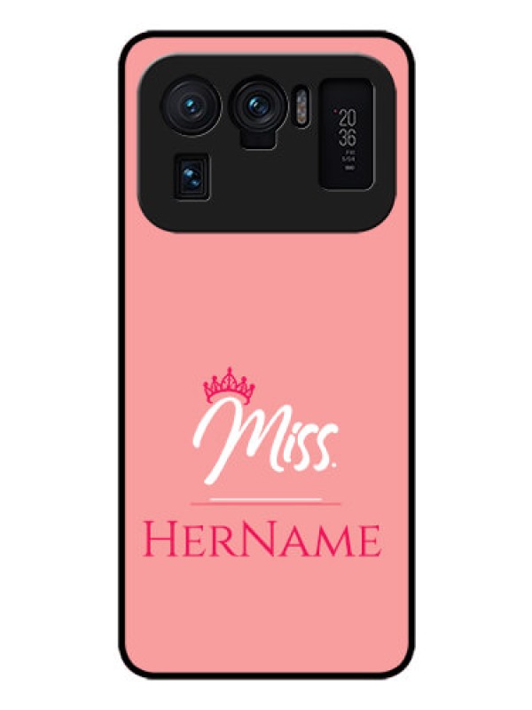 Custom Mi 11 Ultra 5G Custom Glass Phone Case Mrs with Name