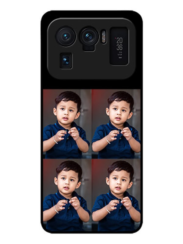 Custom Mi 11 Ultra 5G 4 Image Holder on Glass Mobile Cover