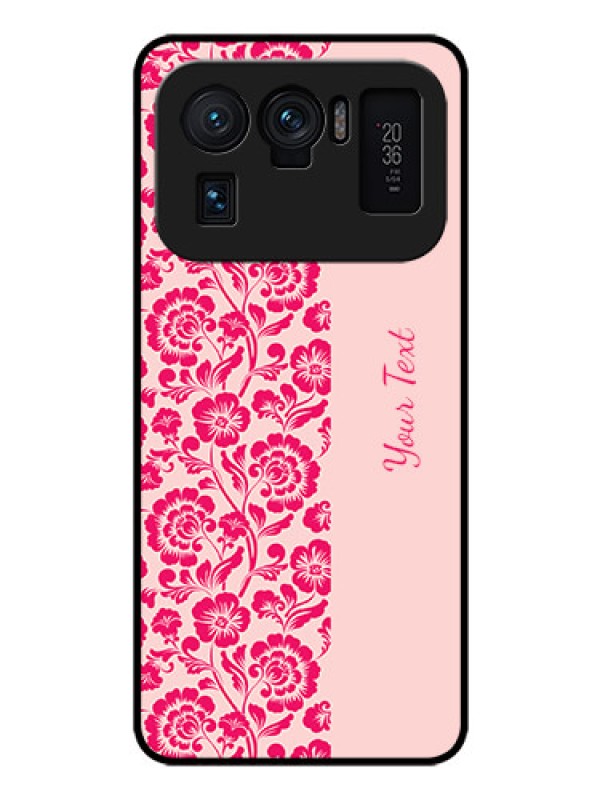 Custom Xiaomi Mi 11 Ultra 5G Custom Glass Phone Case - Attractive Floral Pattern Design