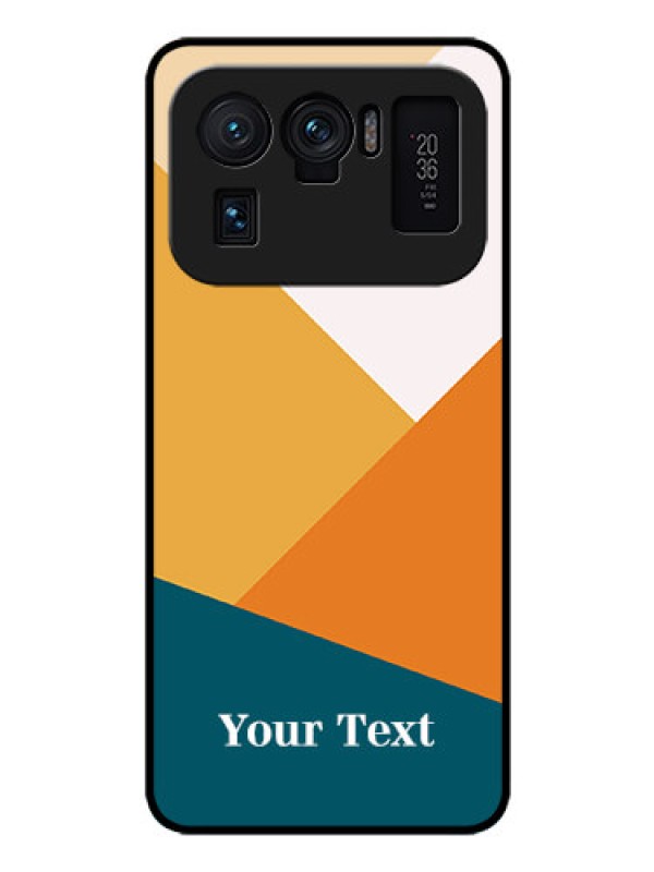 Custom Xiaomi Mi 11 Ultra 5G Personalized Glass Phone Case - Stacked Multi-colour Design