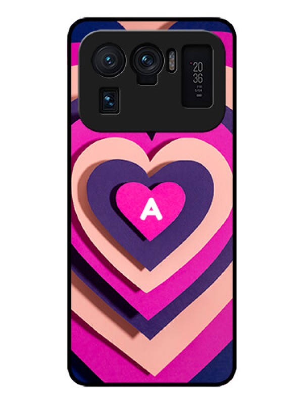 Custom Xiaomi Mi 11 Ultra 5G Custom Glass Mobile Case - Cute Heart Pattern Design