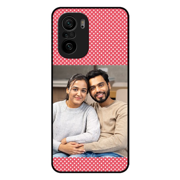 Mi 11x 5G Custom Glass Phone Case - White Dotted Design
