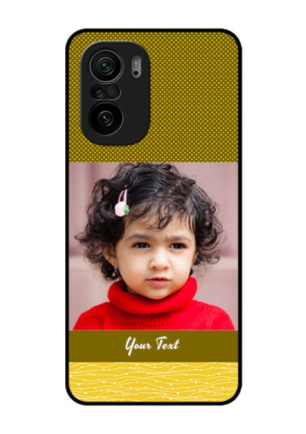 Mi 11x 5G Custom Glass Phone Case - Simple Green Color Design