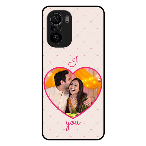 Mi 11x 5G Custom Glass Mobile Case - Heart Shape Design