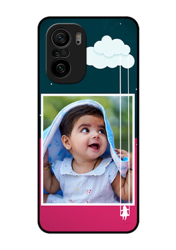 Mi 11x 5G Custom Glass Phone Case - Cute Girl with Cloud Design