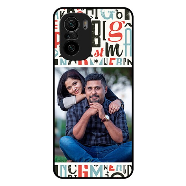Mi 11x 5G Personalized Glass Phone Case - Alphabet Design