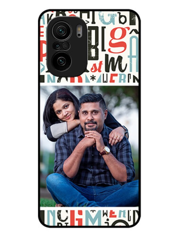 Custom Mi 11x 5G Personalized Glass Phone Case - Alphabet Design