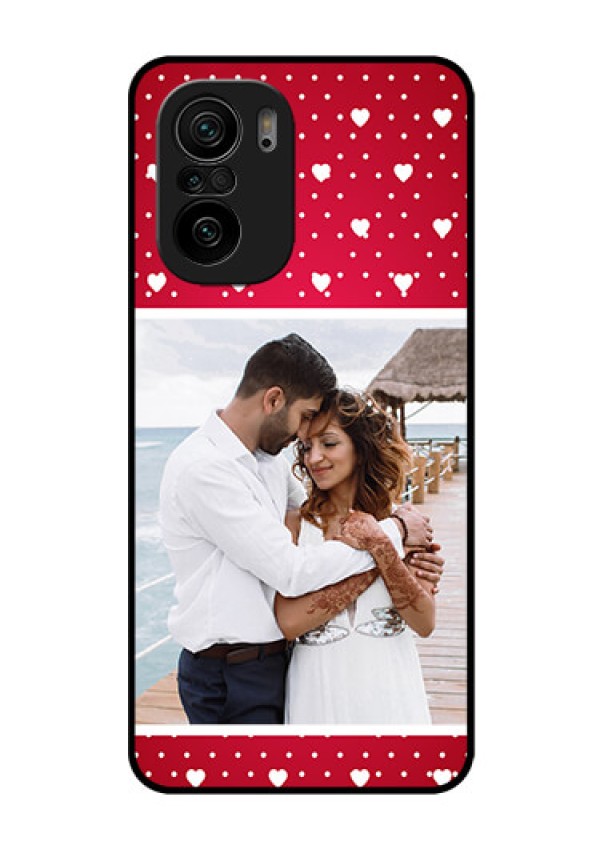 Mi 11x 5G Photo Printing on Glass Case - Hearts Mobile Case Design