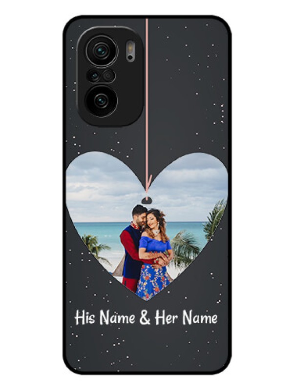 Custom Mi 11x 5G Custom Glass Phone Case - Hanging Heart Design