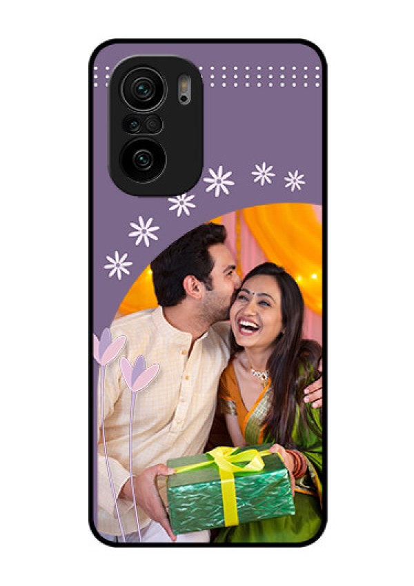 Mi 11x 5G Custom Glass Mobile Case - Lavender flowers design 