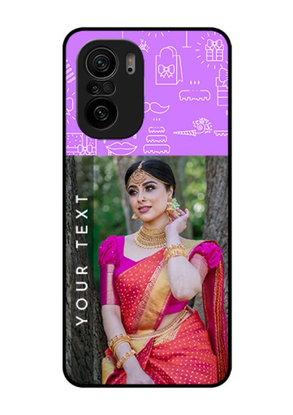 Mi 11x 5G Custom Glass Mobile Case - Birthday Icons Design