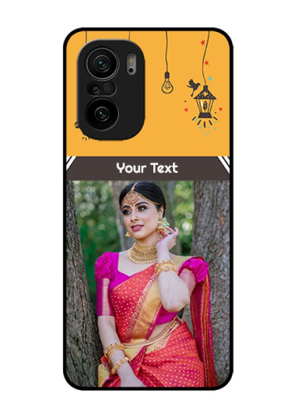 Mi 11x 5G Custom Glass Mobile Case - with Family Picture and Icons 