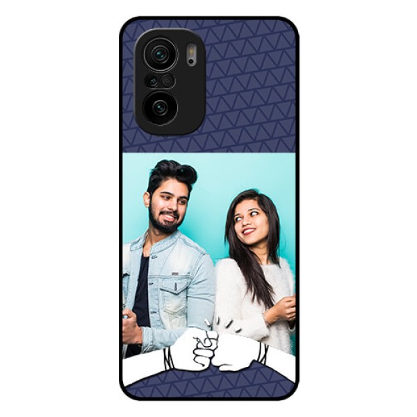 Mi 11x 5G Photo Printing on Glass Case - with Best Friends Design Mi 11x 5G Photo Printing on Glass Case - with Best Friends Design
