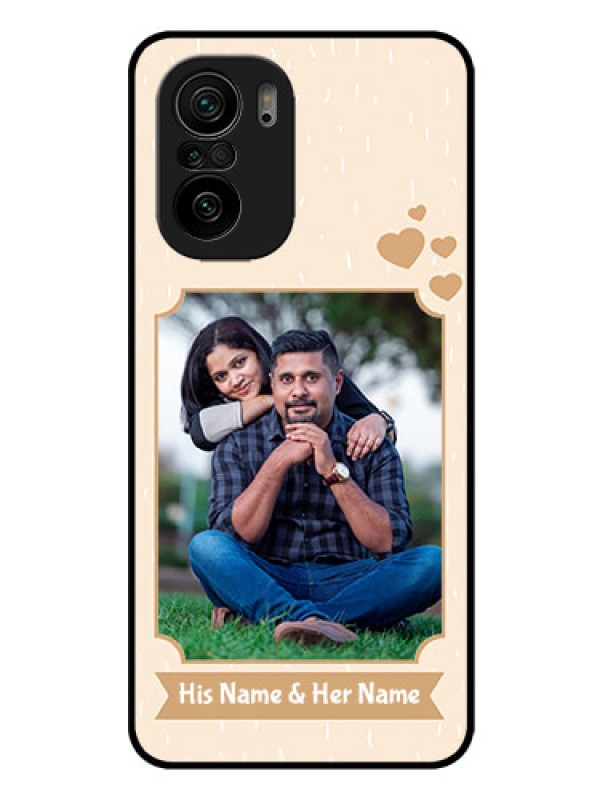 Custom Mi 11x 5G Custom Glass Phone Case - with confetti love design 