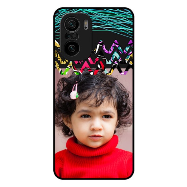 Mi 11x 5G Personalized Glass Phone Case - Neon Abstract Design