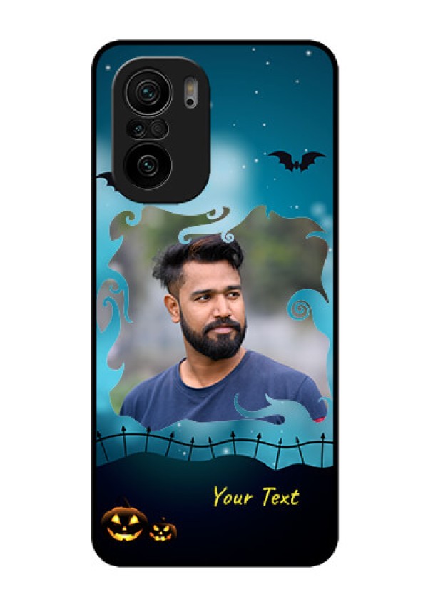 Mi 11x 5G Custom Glass Phone Case - Halloween frame design