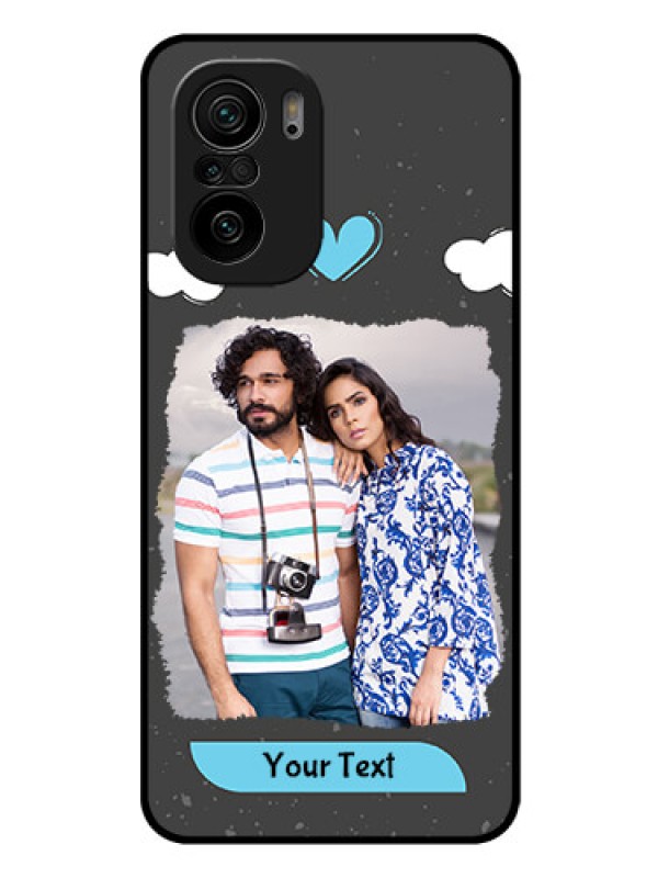 Custom Mi 11x 5G Custom Glass Phone Case - Splashes with love doodles Design