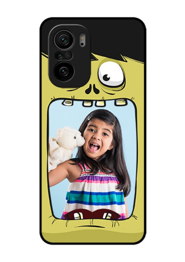 Mi 11x 5G Personalized Glass Phone Case - Cartoon monster back case Design