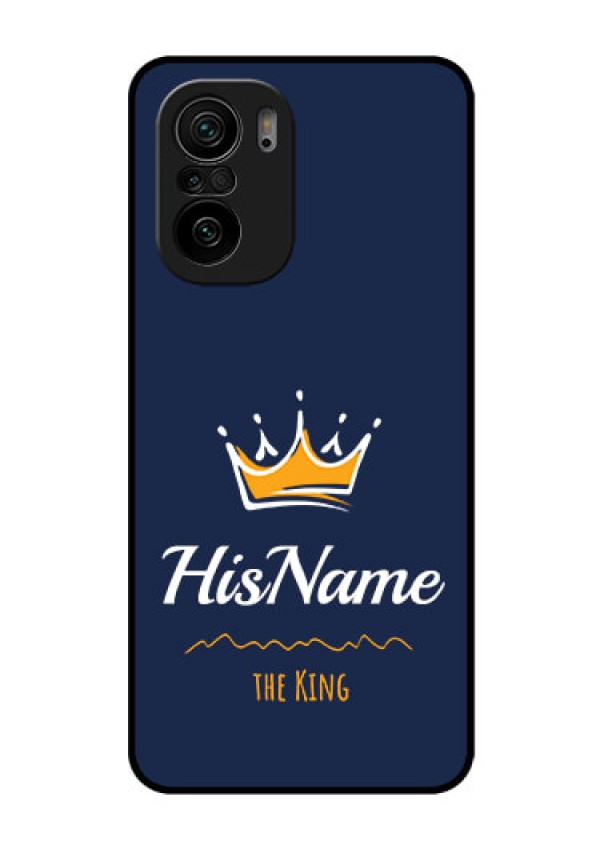 Mi 11x 5G Glass Phone Case King with Name