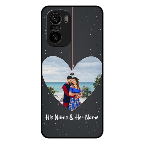 Mi 11x Pro 5G Custom Glass Phone Case - Hanging Heart Design