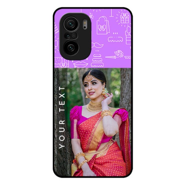 Mi 11x Pro 5G Custom Glass Mobile Case - Birthday Icons Design