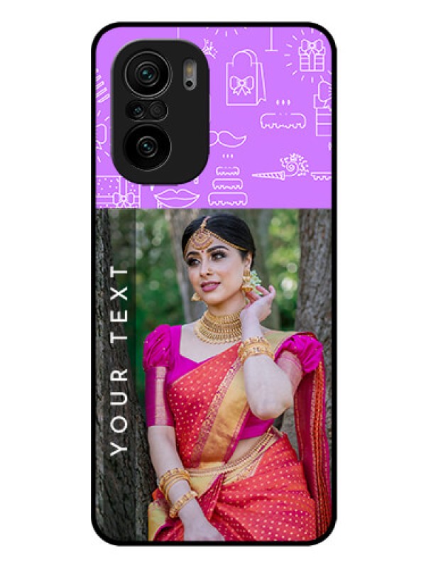 Custom Mi 11x Pro 5G Custom Glass Mobile Case - Birthday Icons Design