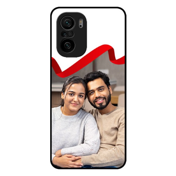 Mi 11x Pro 5G Photo Printing on Glass Case - Red Ribbon Frame Design
