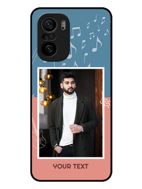 Custom Mi 11x Pro 5G Photo Printing on Glass Case - with Color Musical Note Design