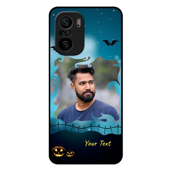 Mi 11x Pro 5G Custom Glass Phone Case - Halloween frame design