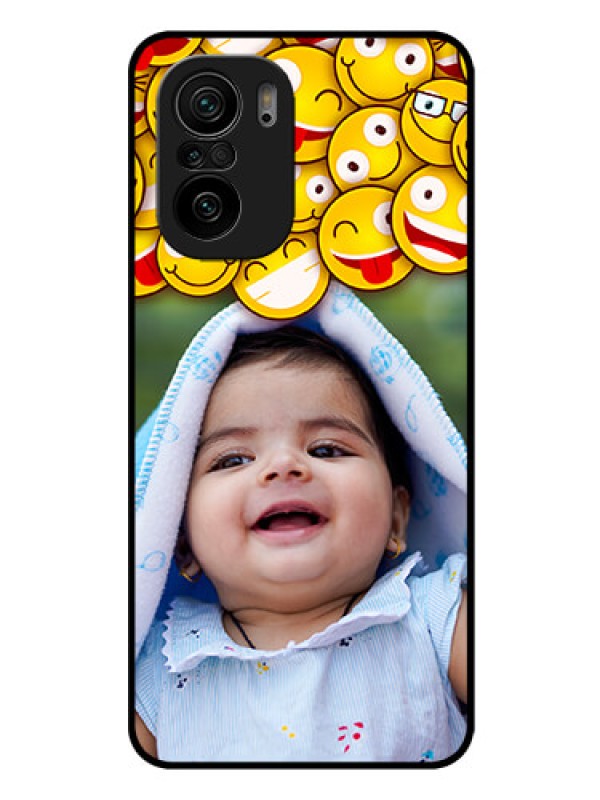Custom Mi 11x Pro 5G Custom Glass Mobile Case - with Smiley Emoji Design